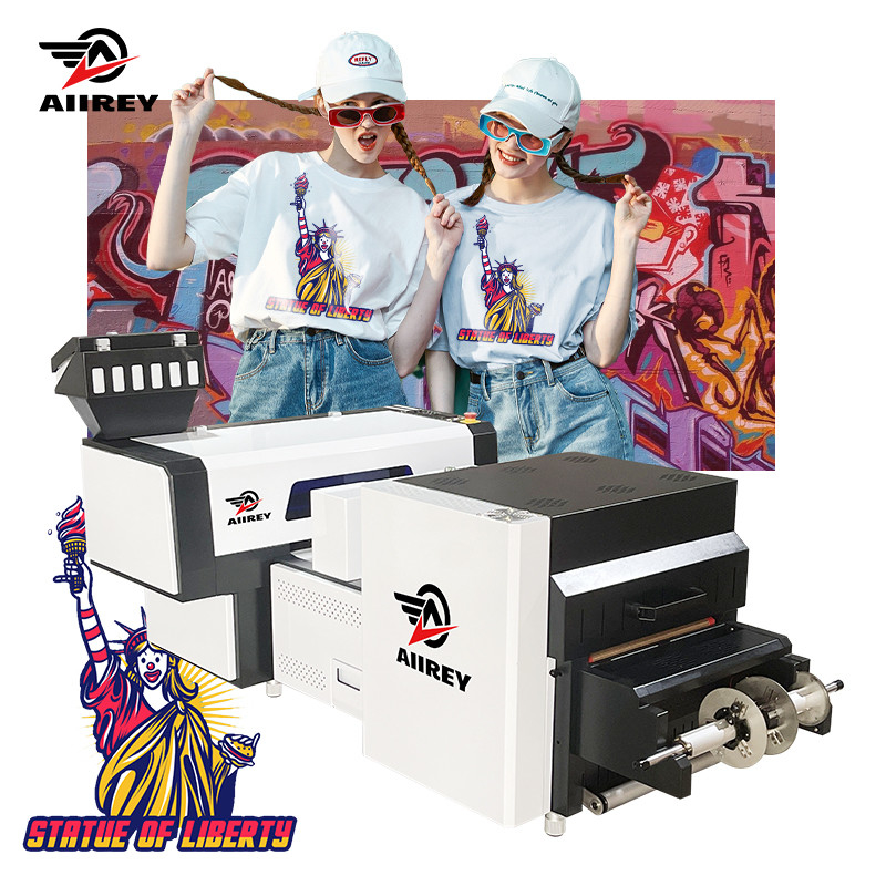 A2 TシャツDTFプリンター機械二重頭部9色CMYK W LC LM NM NY