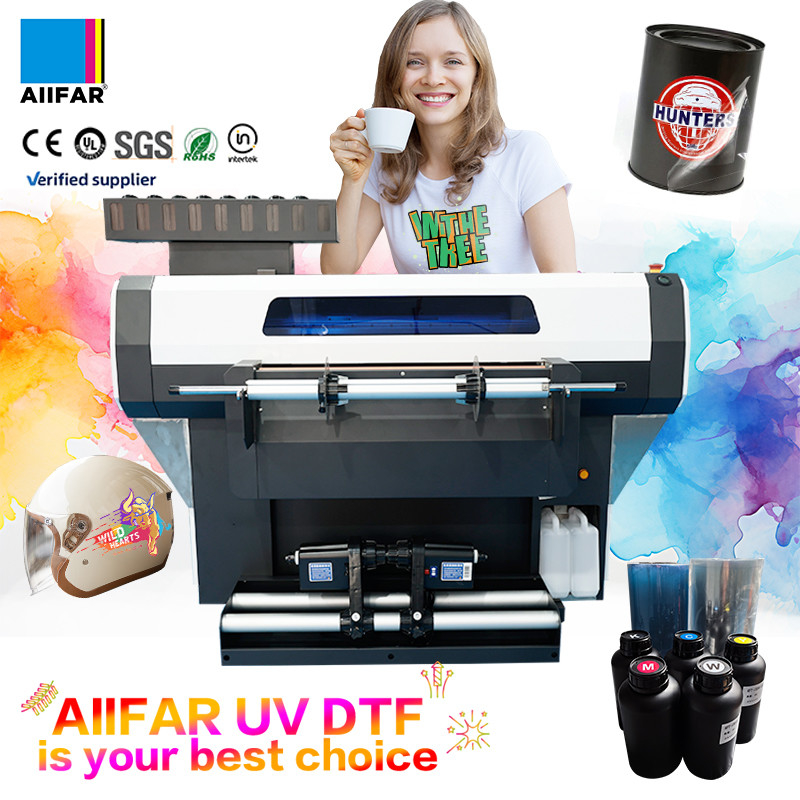 スピード ロール ロール UV DTF プリンター 自動 グレード インクジェット プリンター 紫外線 結晶 ステッカー